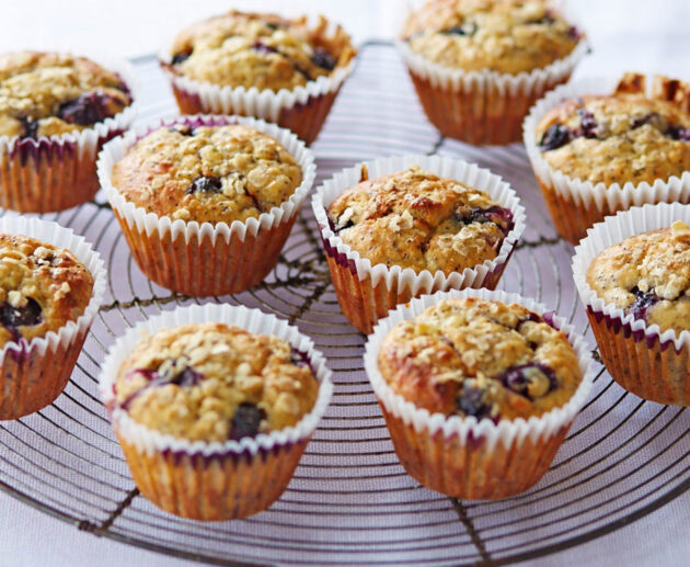 Muffins za blueberry na mpopi | Jarida la Mapishi