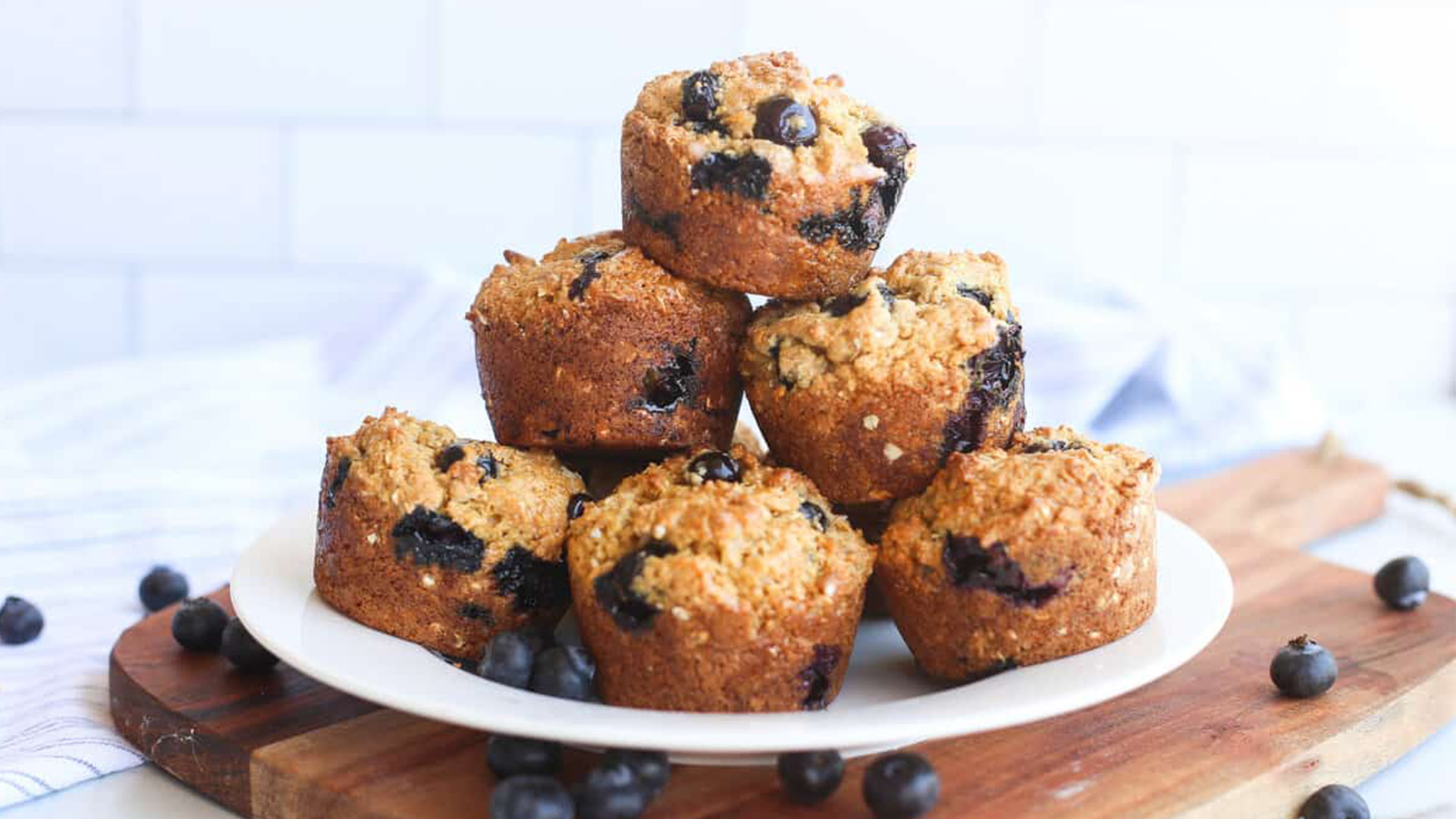Muffins za blueberry na shayiri | Jarida la Mapishi