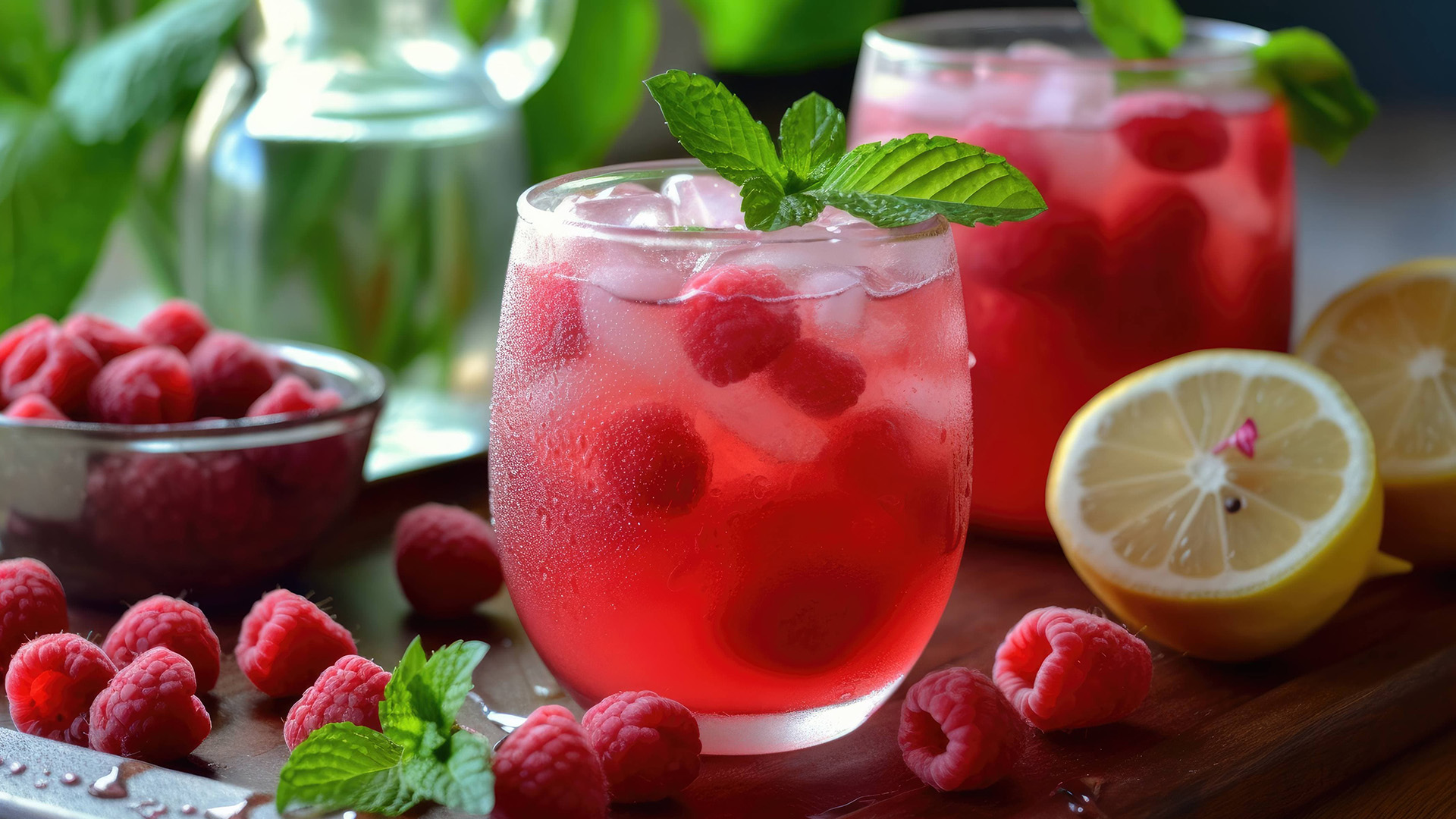 Lemonade ya raspberry na minti | Jarida la Mapishi